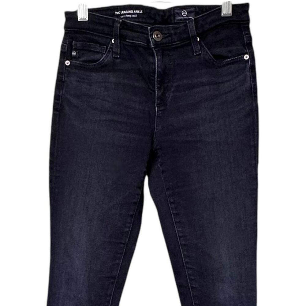 AG Adriano Goldschmied Dark Wash Stretch Low Rise Jeans Denim Pants Size 25R - Picture 3 of 10